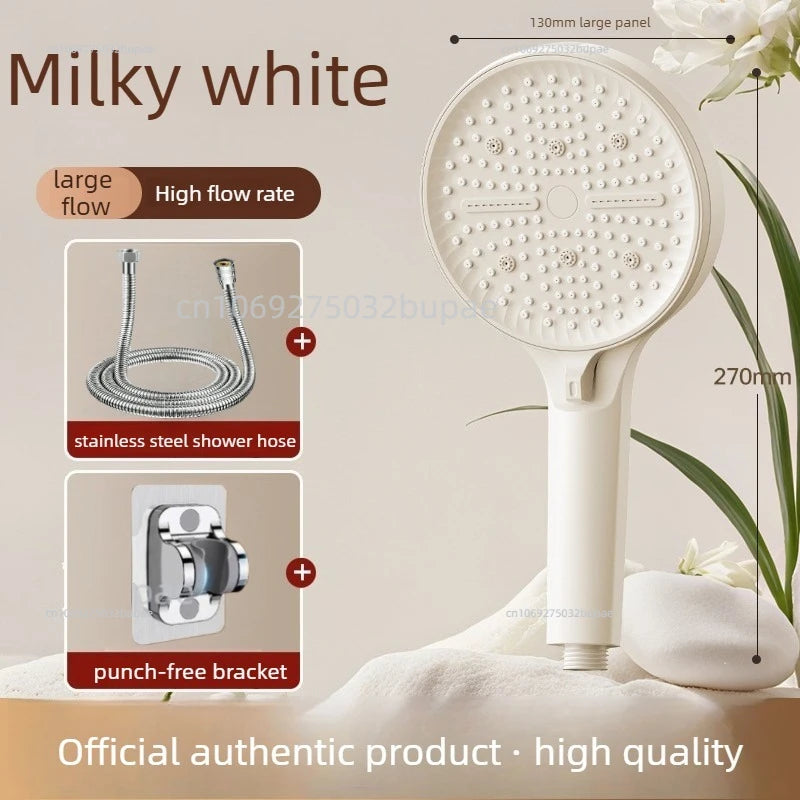 High Pressure Filtered Shower Head 6 Modes Chlorine Removal Handheld Large Flow Water Saving SPA Showerhead for Bathroom Home