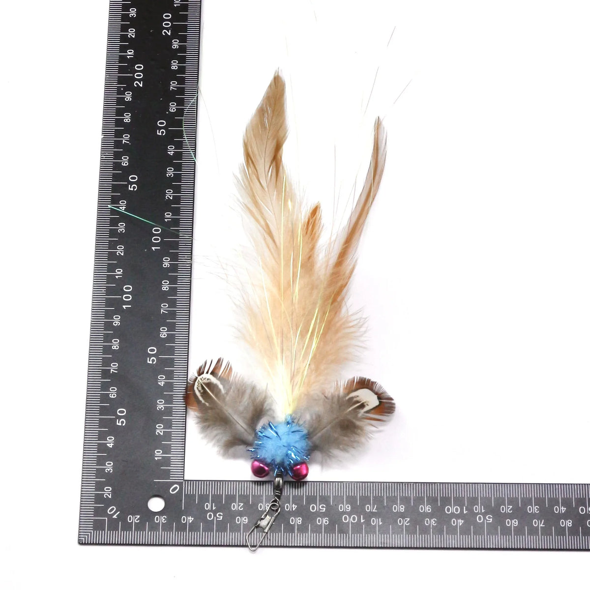 Lot de 3 têtes de rechange pour jouet pour chat en forme de poisson rouge, plumeau interactif pour animal de compagnie