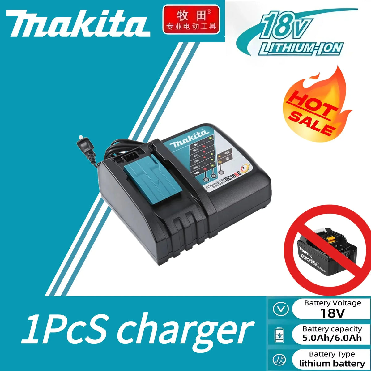 100% original Makita 18V 6.0Ah Rechargeable Battery ,For Makita BL1830 BL1830B BL1840 BL1840B BL1850 BL1850B Power Tools Battery