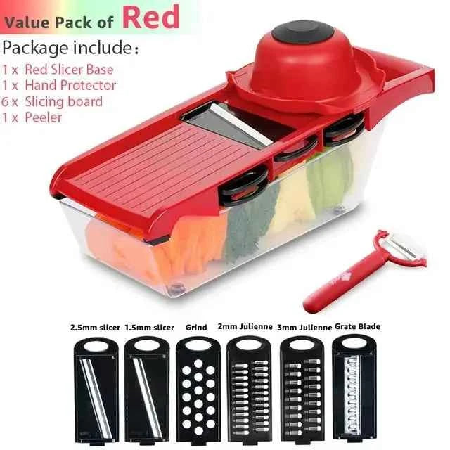 Vegetable Chopper Kitchen Accessories Multifunctional Grater Cutter Manual Fruit Slicer for Potatoes, Cheese, and Onions