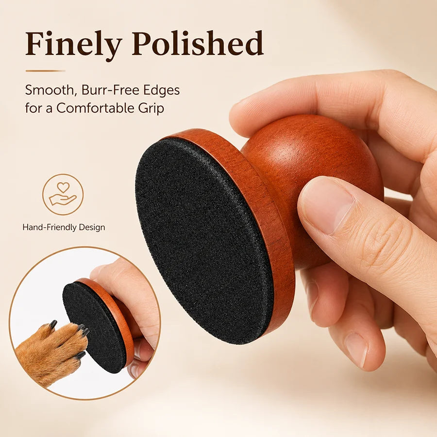 Dog Nail Grinder Wooden Dog Nail Clipper Pet Paws Clipper & Trimmer Pet File Board for Paw Smoothing Dog Grooming Tool