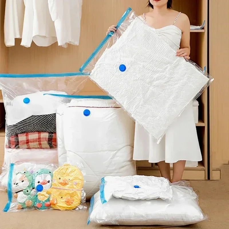 Vacuum Storage Bags Large Plastic Storage Bags for Storing Clothes Blankets Compression Empty Bag Travel Accessories Storage Bag