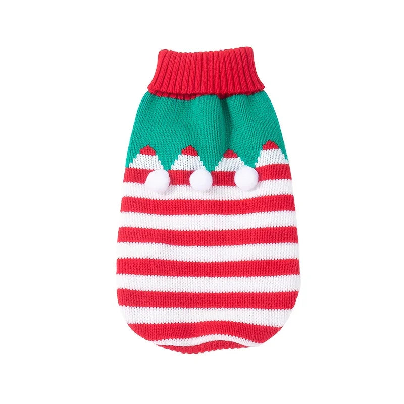 Christmas Pet Dog Clothes Winter Warm Dog Sweater for Small Medium Dogs Cute Knitte Puppy Sweater Pet Christmas Supplies