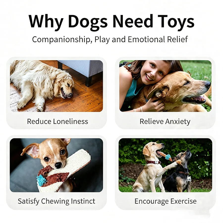 Pet Dog Squeaky Toy Bite-Resistant Molar Teeth Cleaning Toys for Small Medium Dogs Interactive Puppy Toy Pet Supplies