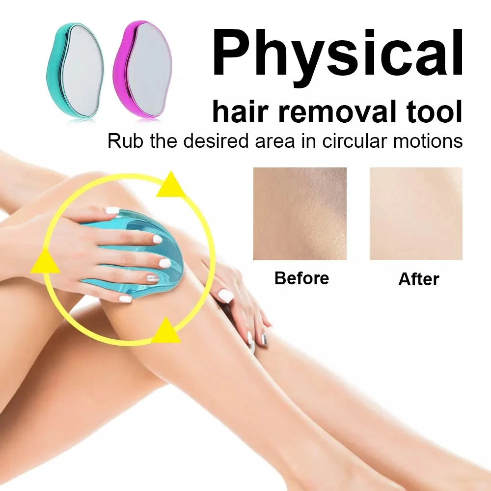 Crystal Epilator Laor Hair Removal Gum Hot Crystal Physical Eraser Painless Epilator Easy Cleaning Reusable Body Care