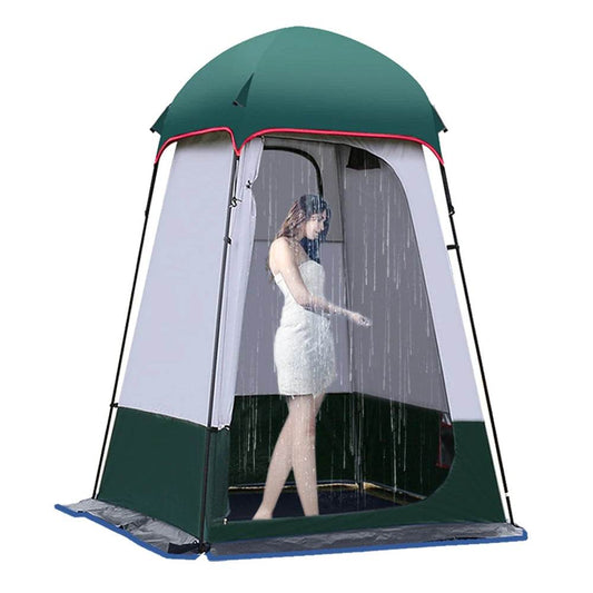 Waterproof Outdoor Shower Tent Extra Large Portable Camping Changing Shelter with Sunshade, for Beach Fishing Hiking (240x160cm) - Quality Shopping Centre