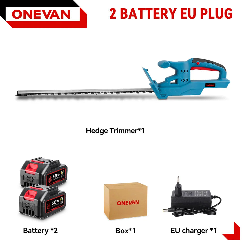 Taille-haie électrique de 20 pouces, 20 000 tr/min, outil de jardinage sans fil, taille-haie paysager, outil électrique à batterie lithium-ion sans fil