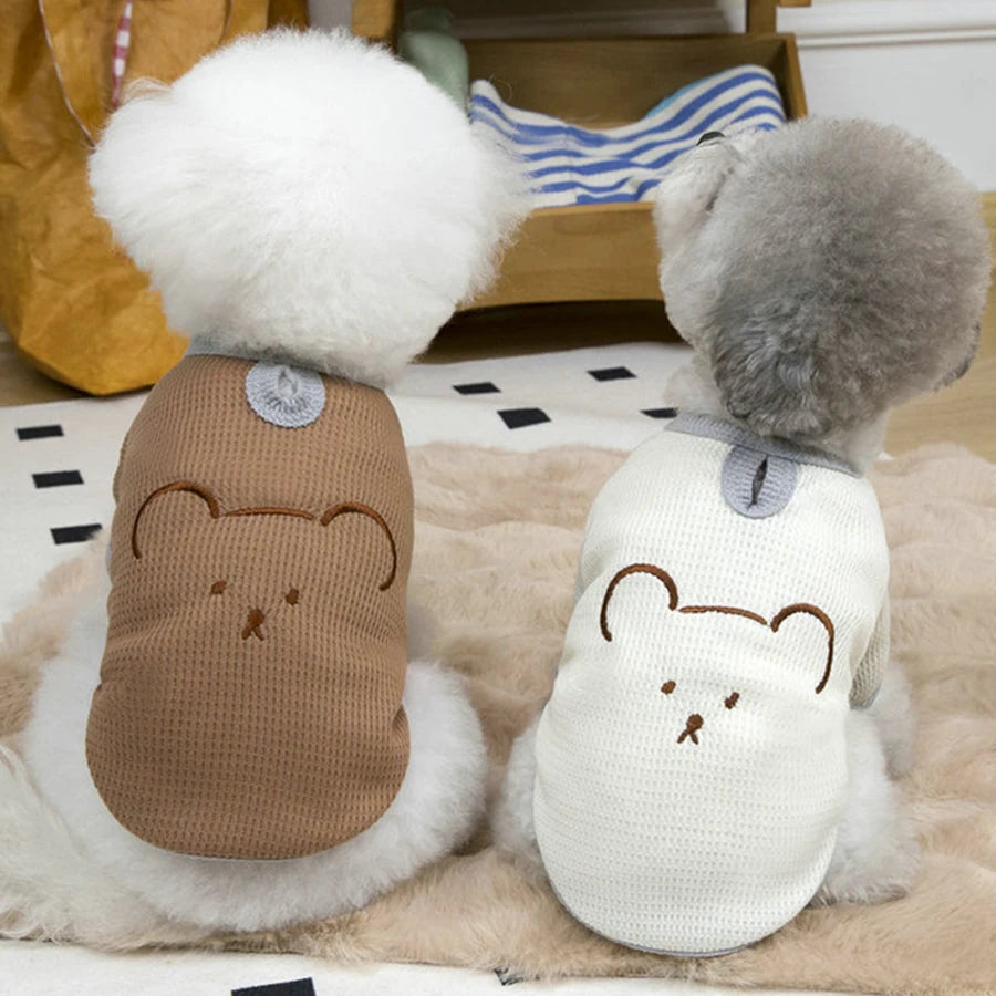 Breathable Pet Dog Vest for Dogs in Spring Summer Thin Puppy T-Shirt Cute Dog Clothes Chihuahua Bichon Clothing Pet Supplies