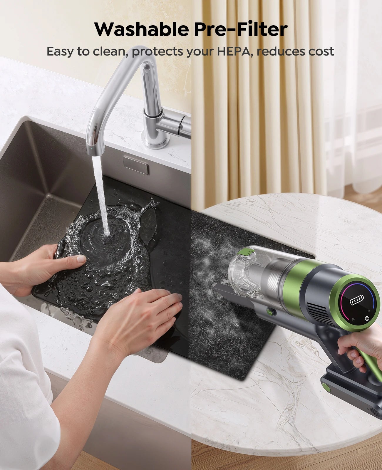 Dhyala Air Purifier for Home, Bedroom, Dust, Pets, Smoke etc., Up to 3000 sq ft, H13 HEPA Filter with Washable Pre-Filter, Air Quality Sensor, Aromatherapy, Child Lock