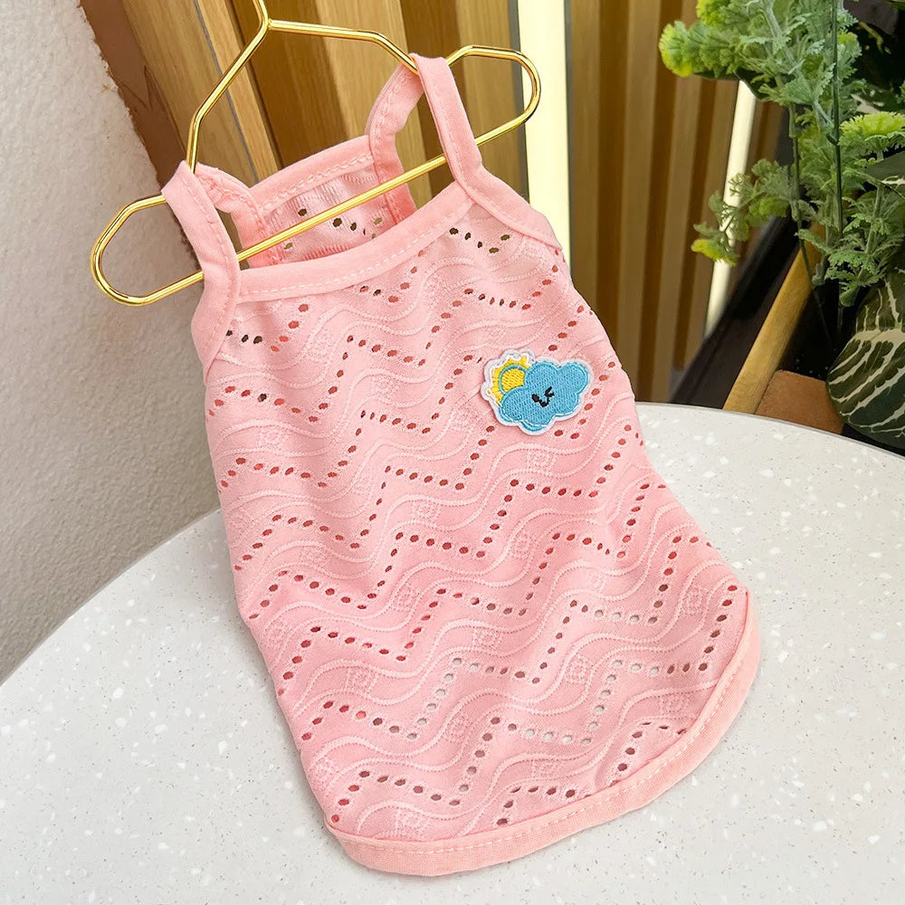 Dog Clothes for Small Dogs Thin Cute Dog Vest Puppy Clothes Breathable Chihuahua Clothes Cat Vest Pet Supplies