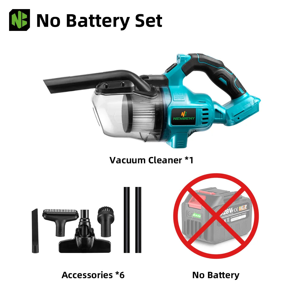 NEWBENY 1000W Cordless Electric Vacuum Cleaner Rechargeable Hard Floors Carp Cleaning Power Tools For Makita 18-21V Battery Pin