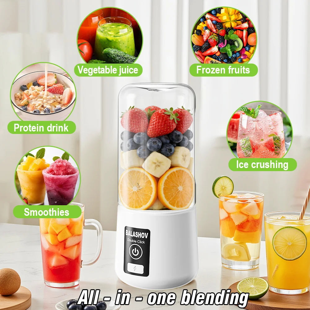 Portable Juice Maker Blender for Shakes Smoothie Juicer Steel Blades Vegetables Fruit Blender Juice Cup for Juicing
