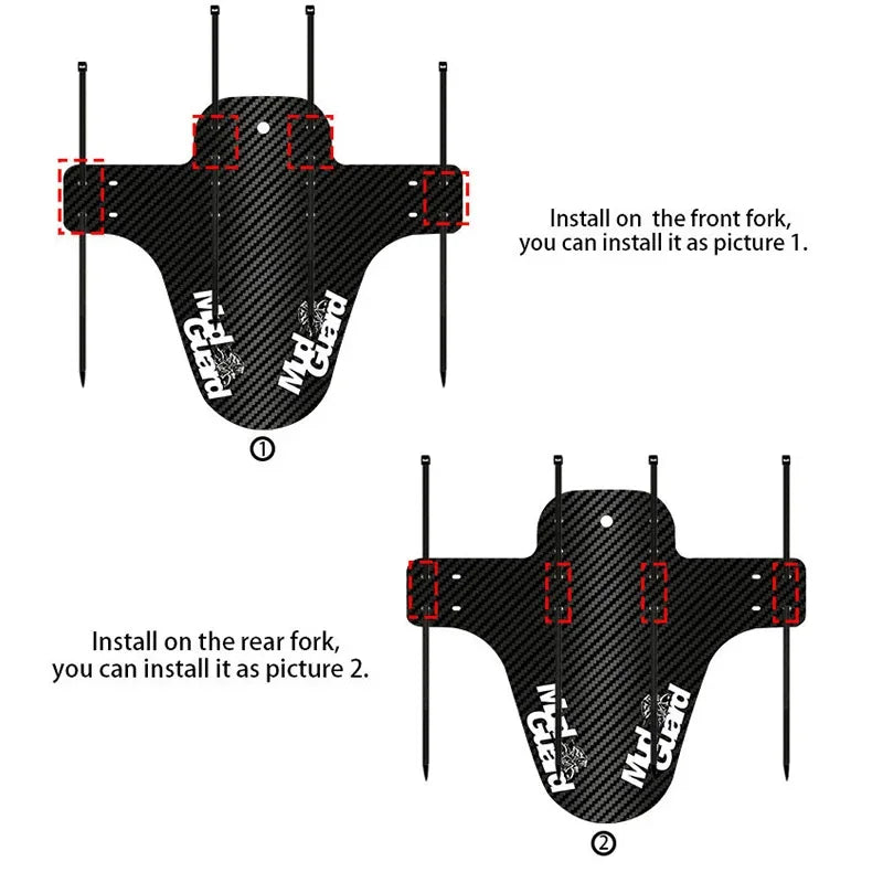 1 PC Colorful Bicycle Fenders Set - Front & Rear MTB Mudguard Wings Road Bike Protective Mud Guard Cycling Accessories