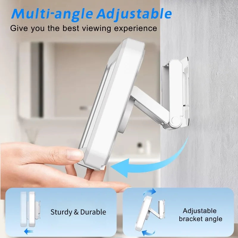Self-adhesive Anti-fog Waterproof Shower Phone Holder Universal Touch Screen Draining Mobile Phone Protective Case for Bathroom