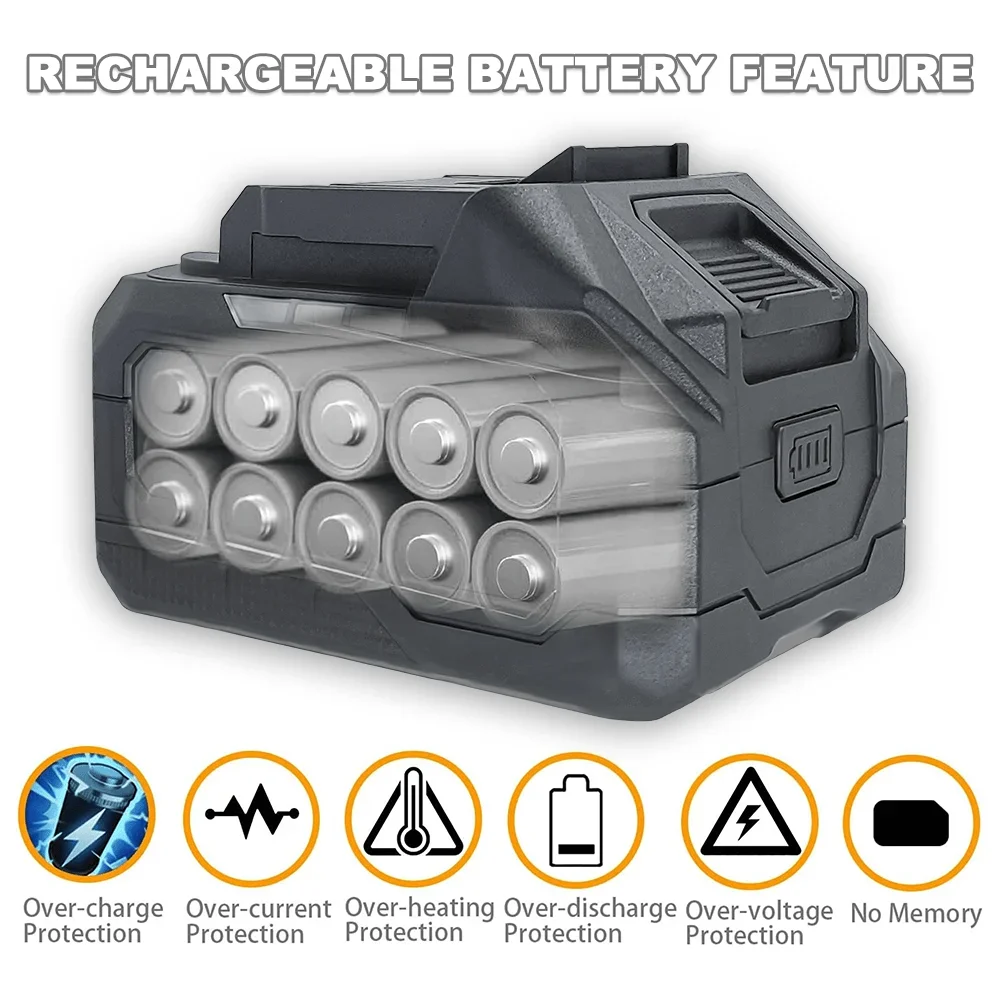 Batterie rechargeable lithium-ion 2,0-6,0 Ah pour outils électriques sans fil Makita 18V, perceuse, visseuse et clé