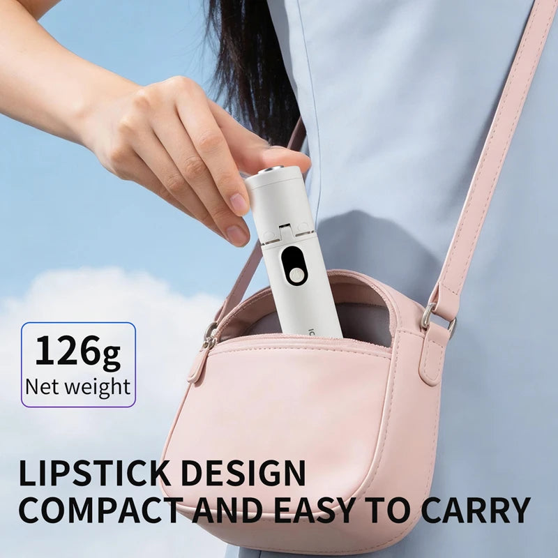 Lenovo 100 Gears Portable Handheld Fan Ventilador USB Rechargeable Foldable Fan High Speed Turbine Ice Cooling Digital Display