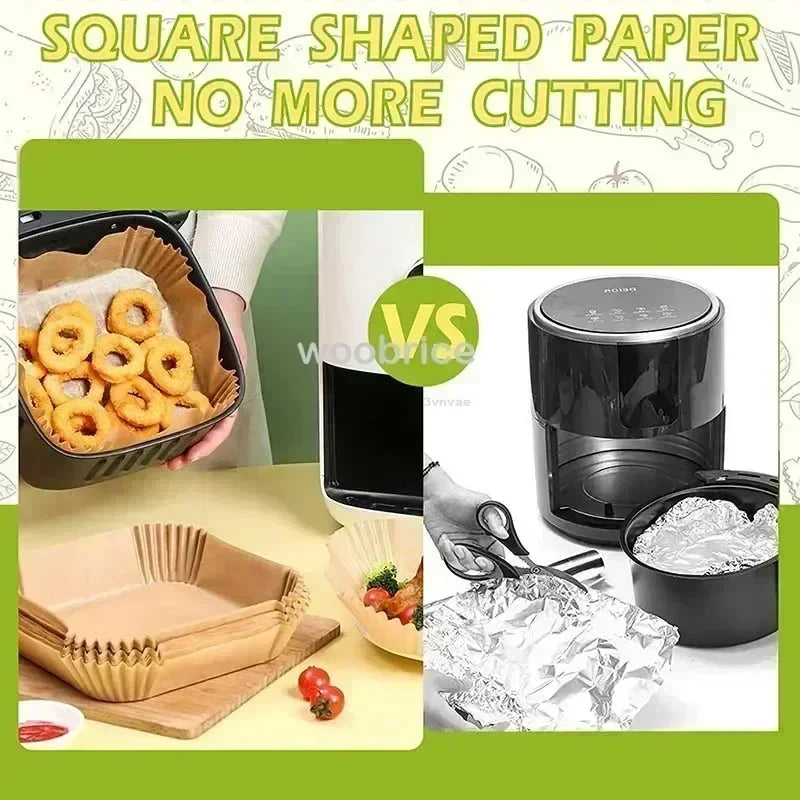 Air Fryer Paper Aerogrill Parchment Paper for Air Fryer Liner Airfryer Baking Cooking Paper Air Fryer Accessories Baking Tool