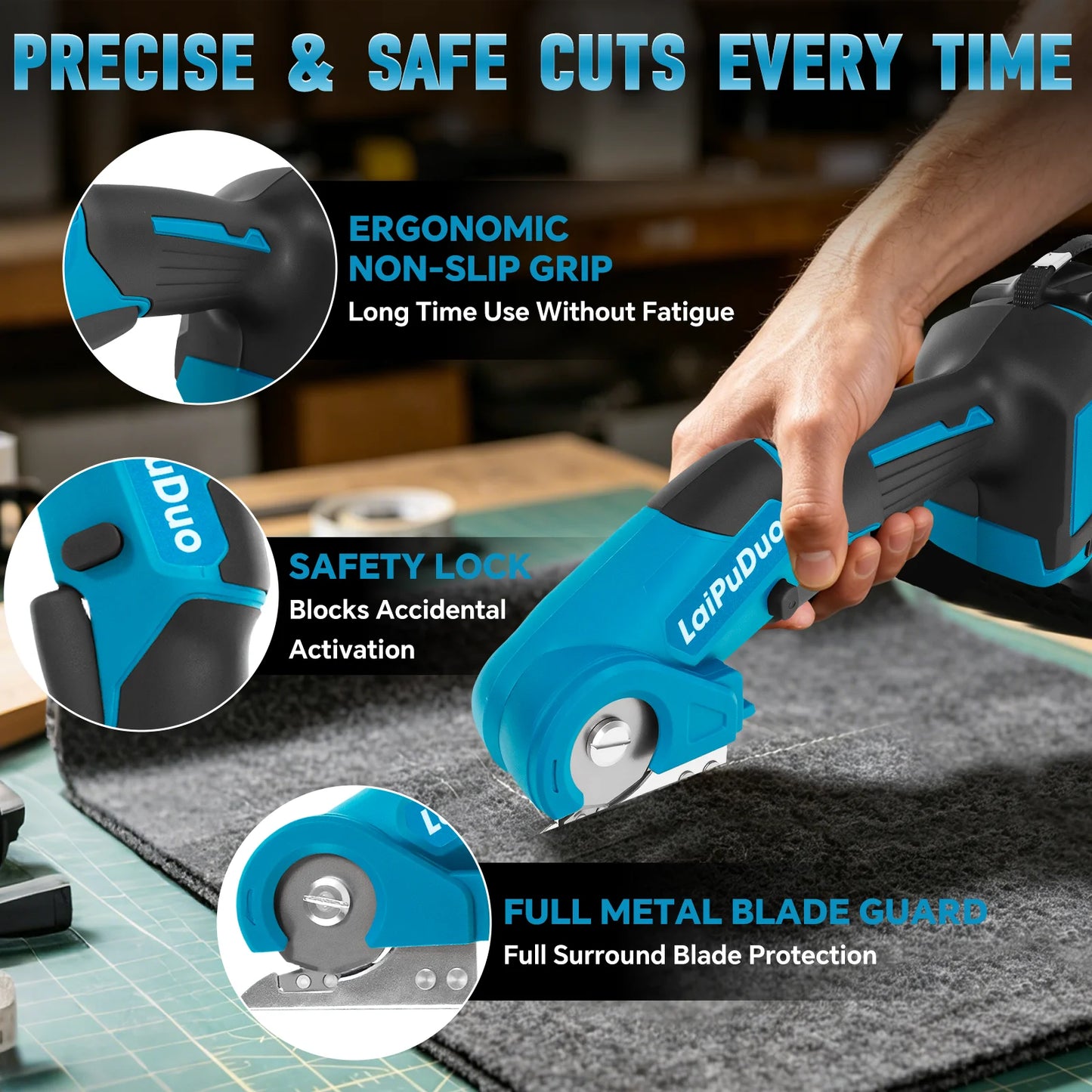 Cordless Electric Scissors Cardboard Box Cutter Fabric Carpet Carton Plastic Leather Cloth Cutting for Makita 18V Battery Pin