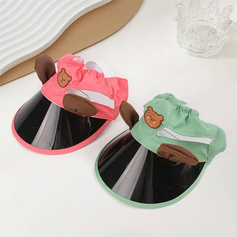 Adjustable Pet Dog Caps Outdoor Pet Caps for Cats Small Medium Dogs Summer Puppy Visor Hat with Ear Holes Dog Accessories