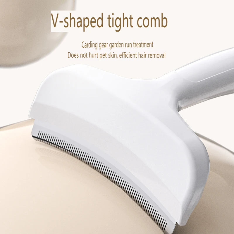 ABS Pet Dog Knotting Comb Curved Cat Hair Remover Long Handle Pet Brush for Cats Dogs Kitten Grooming Supplies Pet Supplies