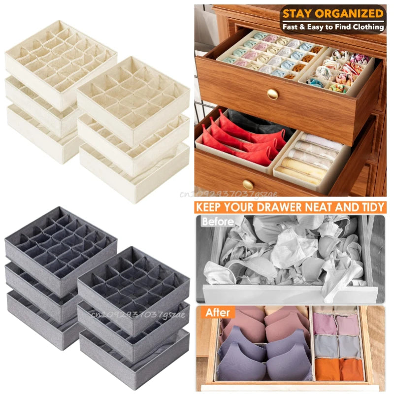 Underwear Organizers Of Cabinets And Drawers Wardrobe Clothes Bra Organizer For Underwear Socks Pants Home Foldable Storage Box