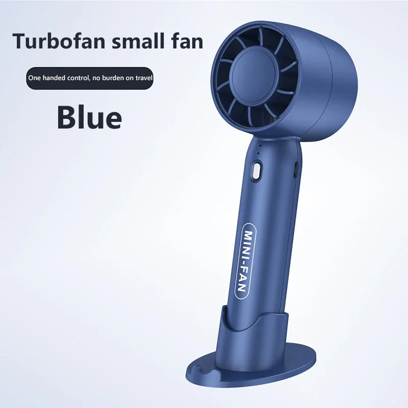 Lenovo 2026 Handheld Ventilator USB Oplaadbaar 2-in-1 Bureauventilator Krachtige Wind Mini Koelventilator Stille Kleine Luchtkoeler voor Kantoor Reizen