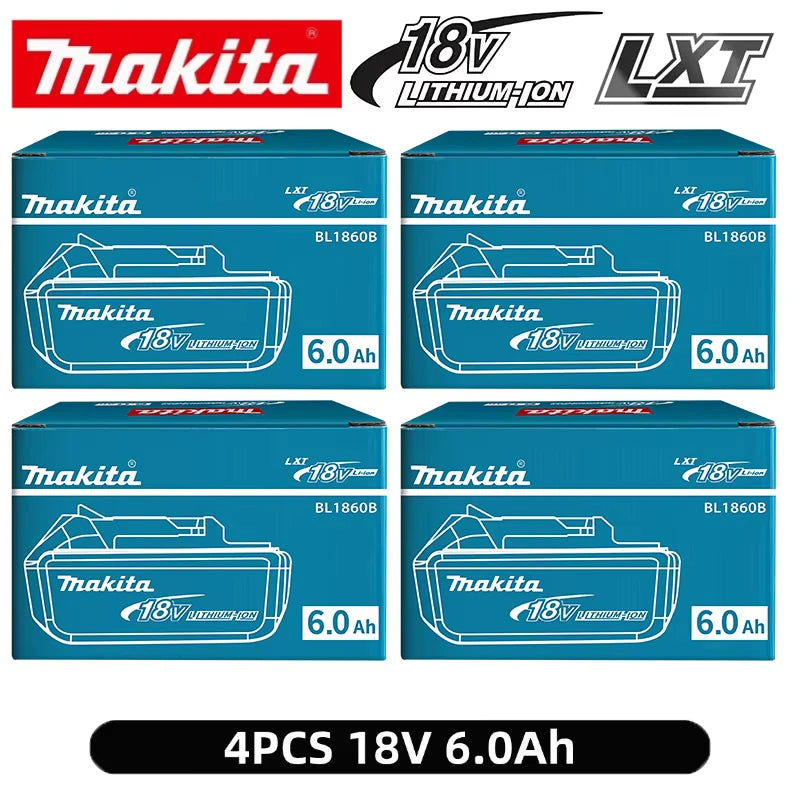 Makita 18V 6.0Ah Battery Original Lithium ion Rechargeable Battery 18V 6000mAh Replacement Battery BL1860 BL1850 BL1860B