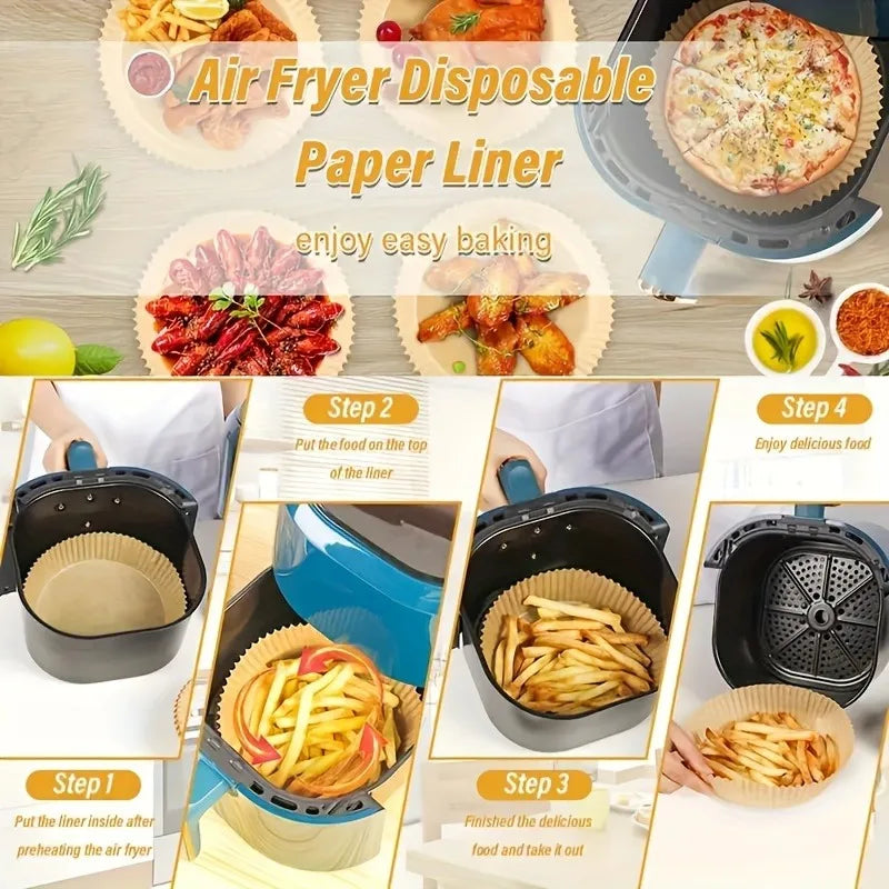Air Fryer Baking Cooking Paper Aerogrill Parchment Paper Liner for Air Fryer Accessories Cooking ToolDisposable Dishes