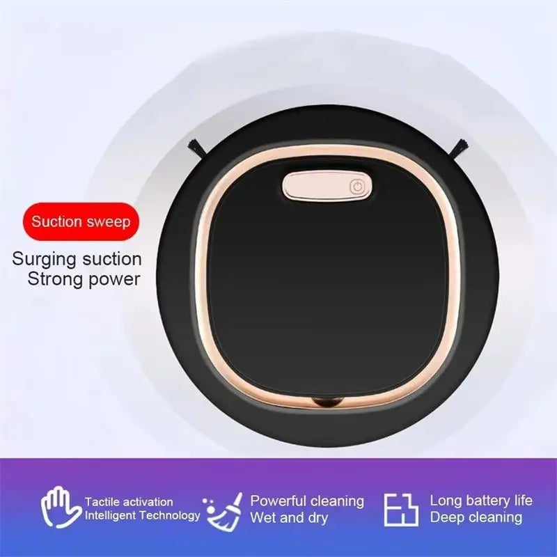 Tactiele activering luie persoon intelligente automatische veegrobot 3-in-1 nat droog huishoudelijke veger USB oplaadbare stofzuiger