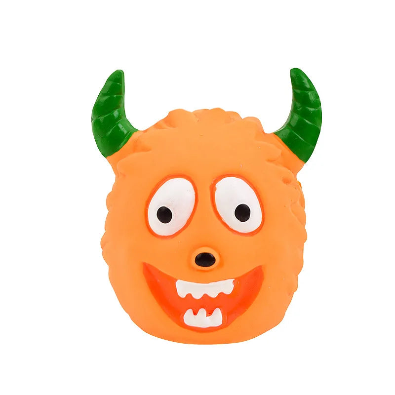 Huisdier Latex Speelgoed Cartoon Alien Monster - Hondenkauwspeeltje, Bijtbestendig, Piepend, voor Puppy's Kleine Honden, Tandjes Reiniging