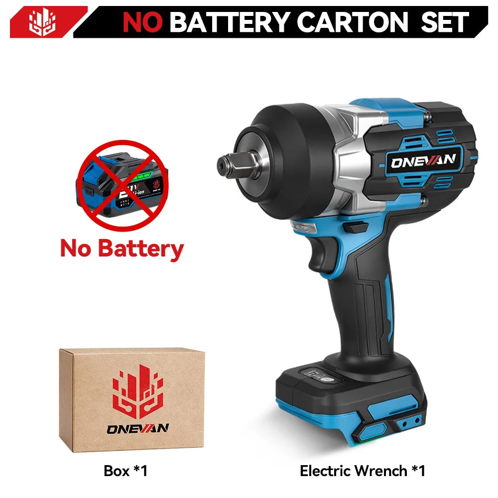ONEVAN 2800N.M Torque Brushless Electric Impact Wrench 5 Speed Cordless Wrench Screwdrive Power Tool  For Makita 18V Battery Pin
