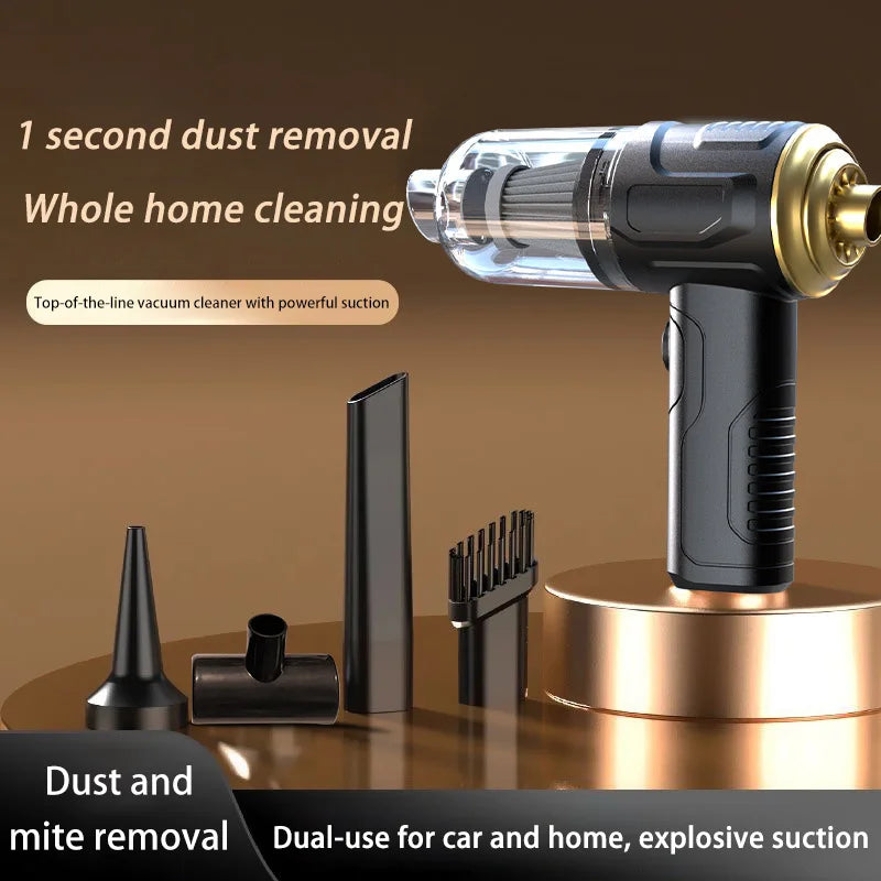 Aspirateur de voiture sans fil 2 900 000 PA, faible niveau sonore, 2 en 1 soufflage et aspiration, nettoyeur intégré pour poils d'animaux et dépoussiéreur domestique 2026