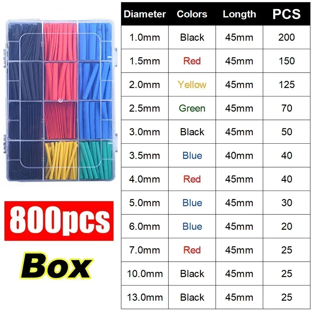 Heat Shrink Tubing Heat-shrinkable Sheath Covers Heat Shrink Cables Electric Connection Cable Sheath Retractable Thermo Sheath