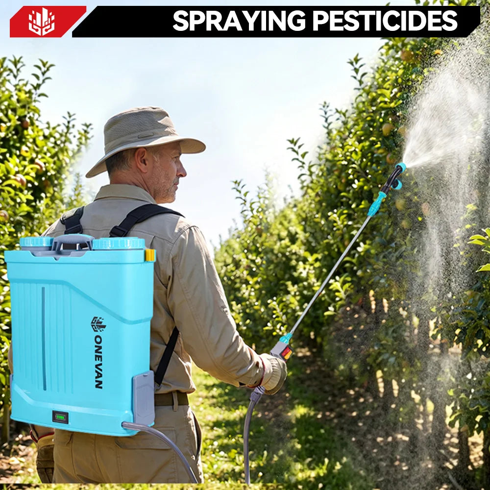ONEVAN 80PSI Electric Sprayer 20L High Capacity Yard Lawn Spraying Irrigation Backpack Sprayer Tools For Makita 18V Battery Pin