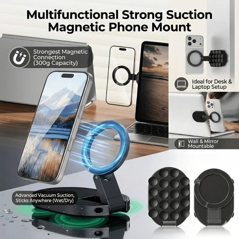 Ultrathin MagneticPhone Holder Laptop Stand with Same Screen Display Side Car Foldable Rollover Camera Flat Aluminum Alloy Back