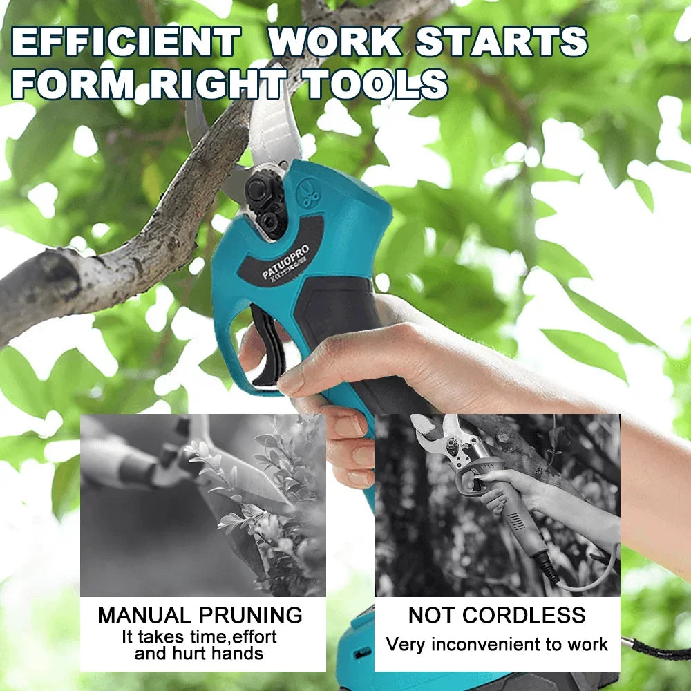 Borstelloze elektrische snoeischaar, draadloos en oplaadbaar, elektrische tuinschaar voor Makita 18V-accu