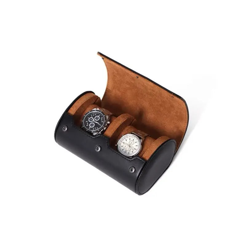 Watch Roll Travel Case Watch Box Organizer for Men with 1/2/3 slots Watch Display Storage Portable Watch Rolls PU Leather Cases
