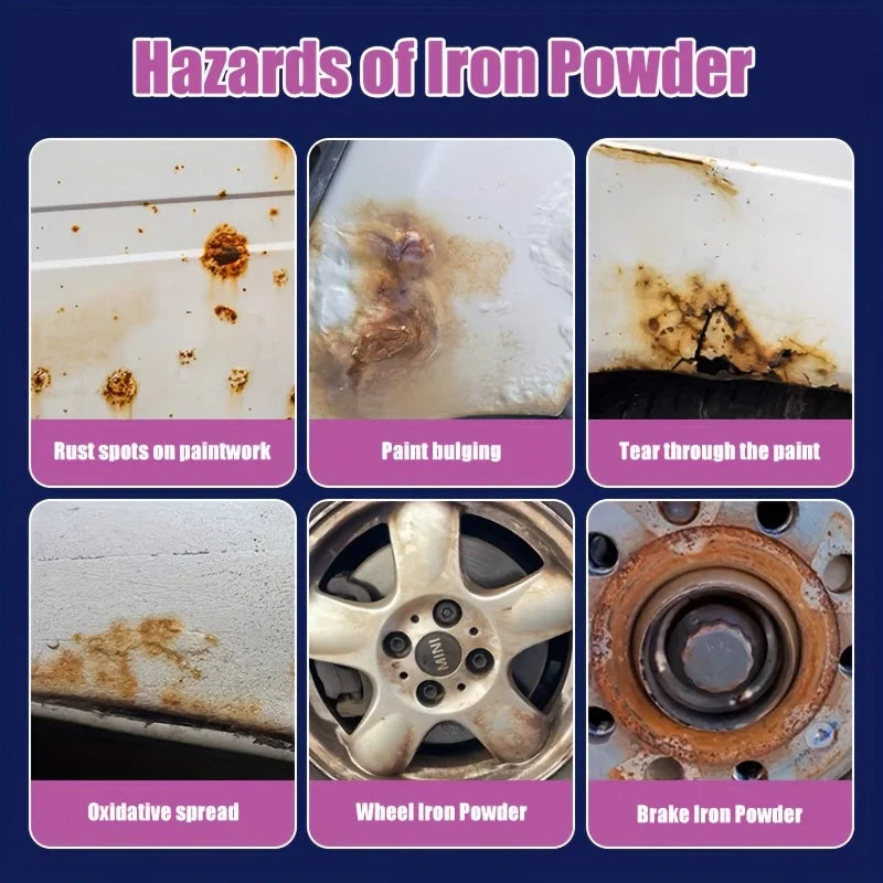 50ml Universal Rust Remover Spray-Iron Powder Rust Cleaner & Paint Remover for RV Exterior & Metal Surfaces,Durable Rust Removal