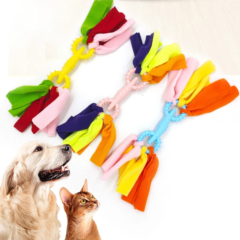 Interactive Dog Rope Toy Bite-resistant Pet Molar Toys for Small Medium Large Dogs Durable Dog Chew Toys Puppy Tug Of War Toy