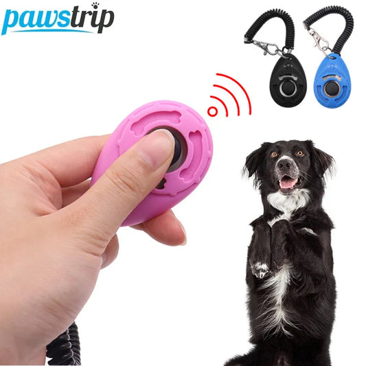 2pcs Dog Training Clicker Pet Cat Plastic Dogs Click Trainer Aid Tools Adjustable Wrist Strap Sound Key Chain Dog Supplies