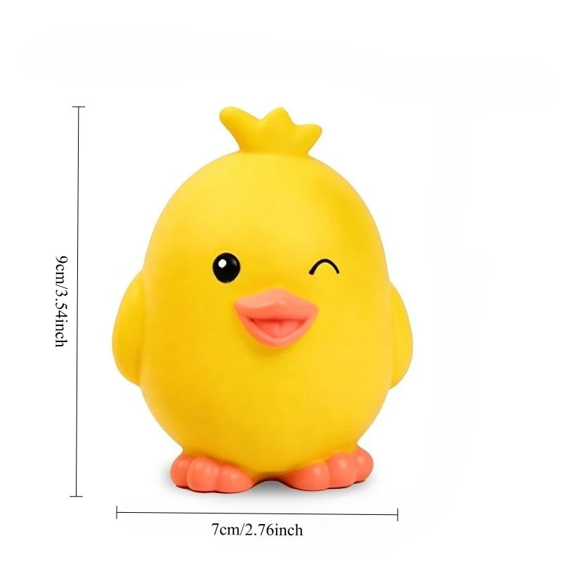Jouet interactif pour chien et chat en caoutchouc, petit canard jaune, pingouin, jouet à mâcher en latex avec sifflet pour le dressage, produits pour animaux