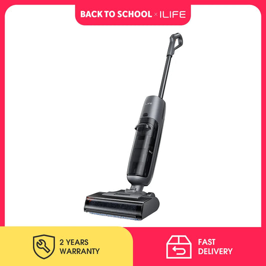 ILIFE W90 Pro Cordless Vacuum Cleaner Mop Wet & Dry, 7000Pa Suction, One Tap Self-Cleaning, Floor Washer, LED Display, Large Dual Water Tank, Upgraded W90