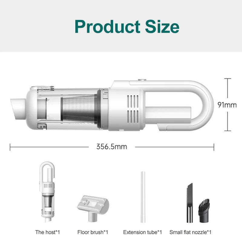 15000pa Multifunctional Handheld Vacuum Cleaner Powerful Suction HEPA Filter Wireless Vacuum Cleaner for Floor Household