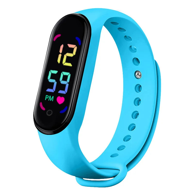 Montre connectée Lenovo avec bracelet anti-moustique à ultrasons, écran tactile LED et lumière dégradée colorée pour enfants en extérieur