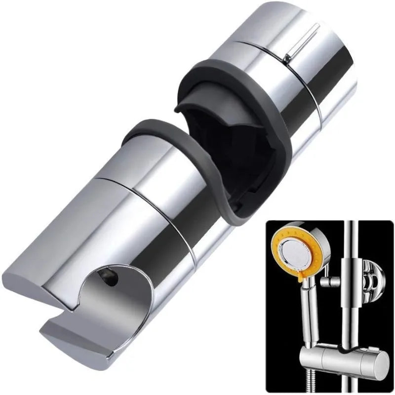 Universal Shower Head Holder Bracket Adjustable ABS Chrome Shower Rail Holder Bathroom Accessories Shower Mounting Brackets