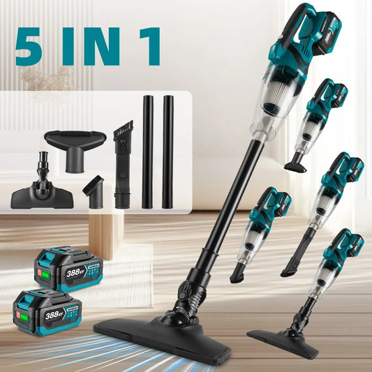 YOFIDRA 1500W Cordless Handheld Electric Vacuum Cleaner Rechargeable Cleaning Tool for Home Car Pet Hair For Makita Battery Pin