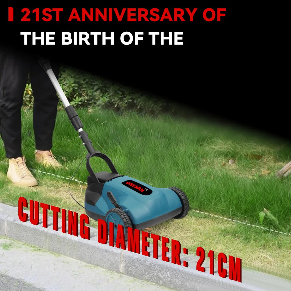 ONEVAN 36000RPM Brushless Electric Lawn Mower Cordless Grass Trimmer 3 Height Adjustment Garden Tools For Makita 18V Battery Pin