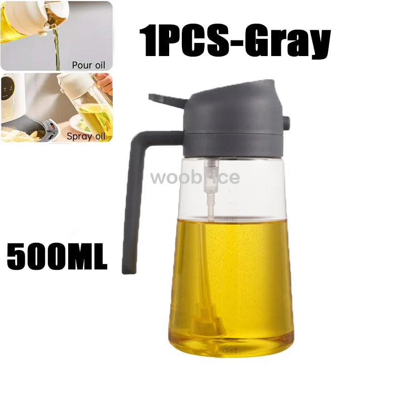 Oil Cruet Kitchen Olive Oil Spray Dual Purpose Kitchen Oil Spray Can Leakproof  Spray Bottle Kitchen Household