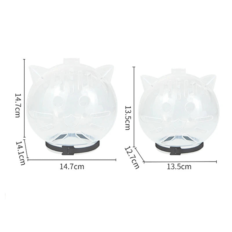 Transparent Cat Headgear Anti-Bite Pet Grooming Cover for Cats Breathable Kitten Grooming Helmet Cat Accessories