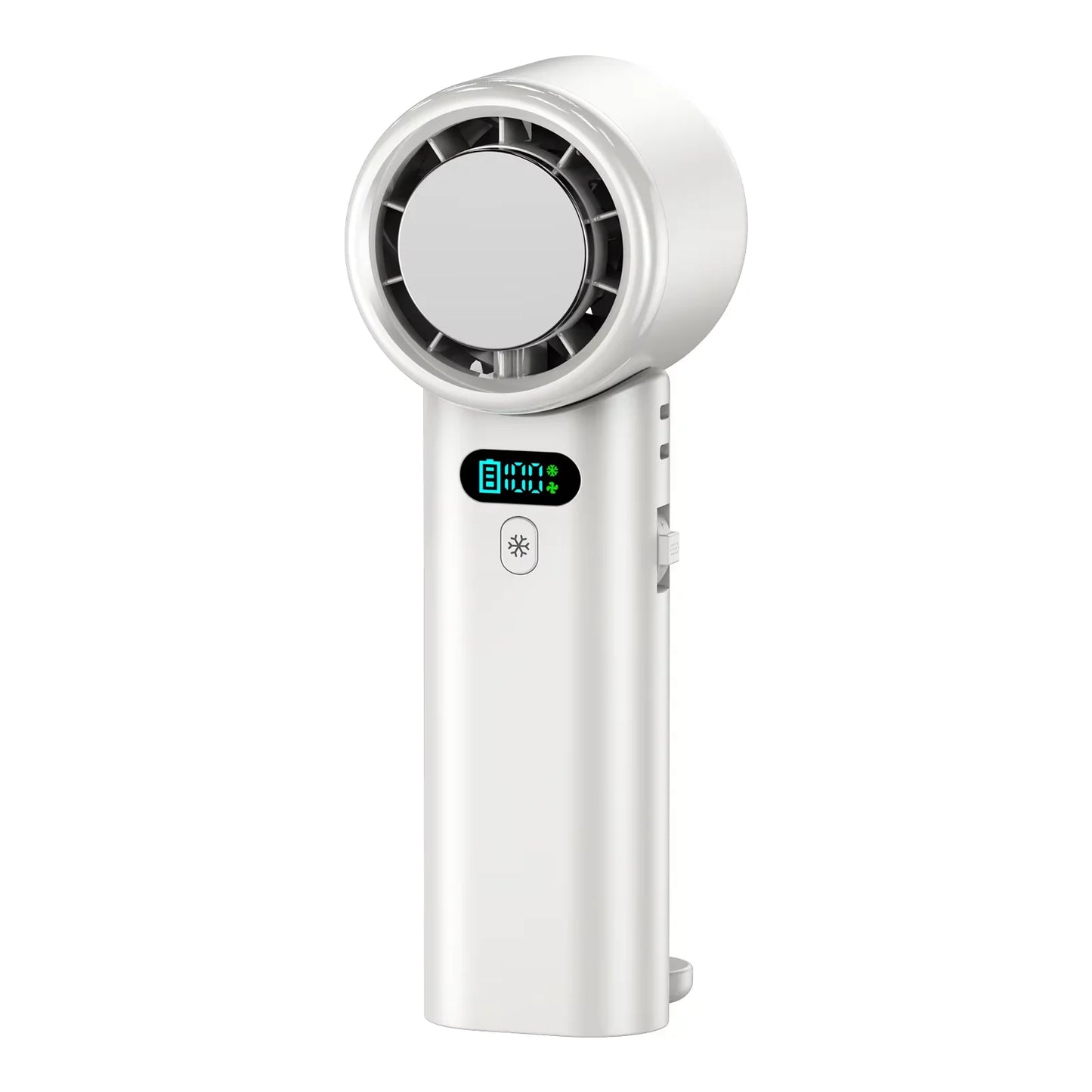 Portable Handheld Turbo Fan 100 Wind Speeds Adjustable Mini Personal Fan Battery Operated Fan Folding Handheld High-speed Outdoo